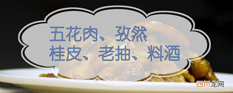 家庭红烧肉的简单做法