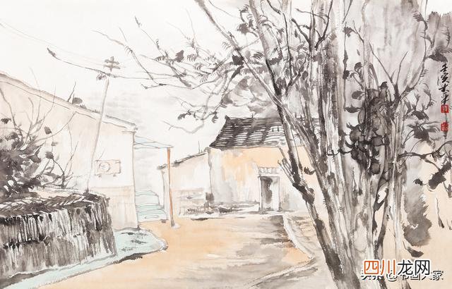 肖大平山水画作品 「当代书画」肖大平写生，不选奇峰异水，选生活之景