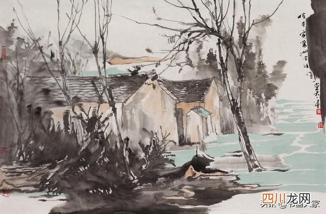 肖大平山水画作品 「当代书画」肖大平写生，不选奇峰异水，选生活之景