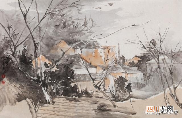 肖大平山水画作品 「当代书画」肖大平写生，不选奇峰异水，选生活之景