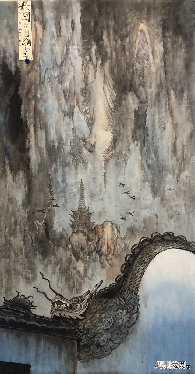 徽派水墨山水画 徽派山水画领军人物，何咏山水画作品欣赏