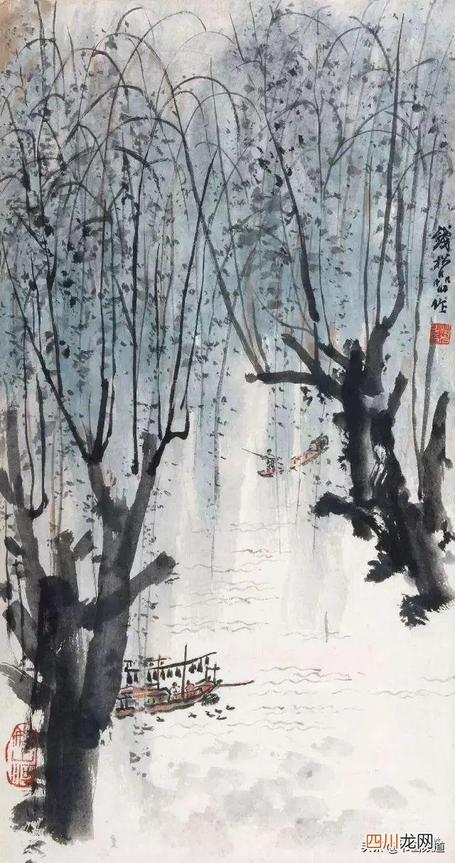 画家杨柳作品赏析 春风柳上归 赏历代名家画柳