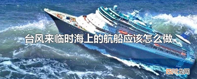 台风来临时海上的航船应该怎么做
