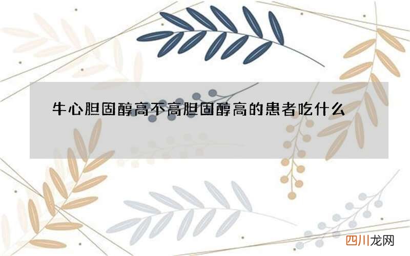 牛心胆固醇高不高 胆固醇高的患者吃什么
