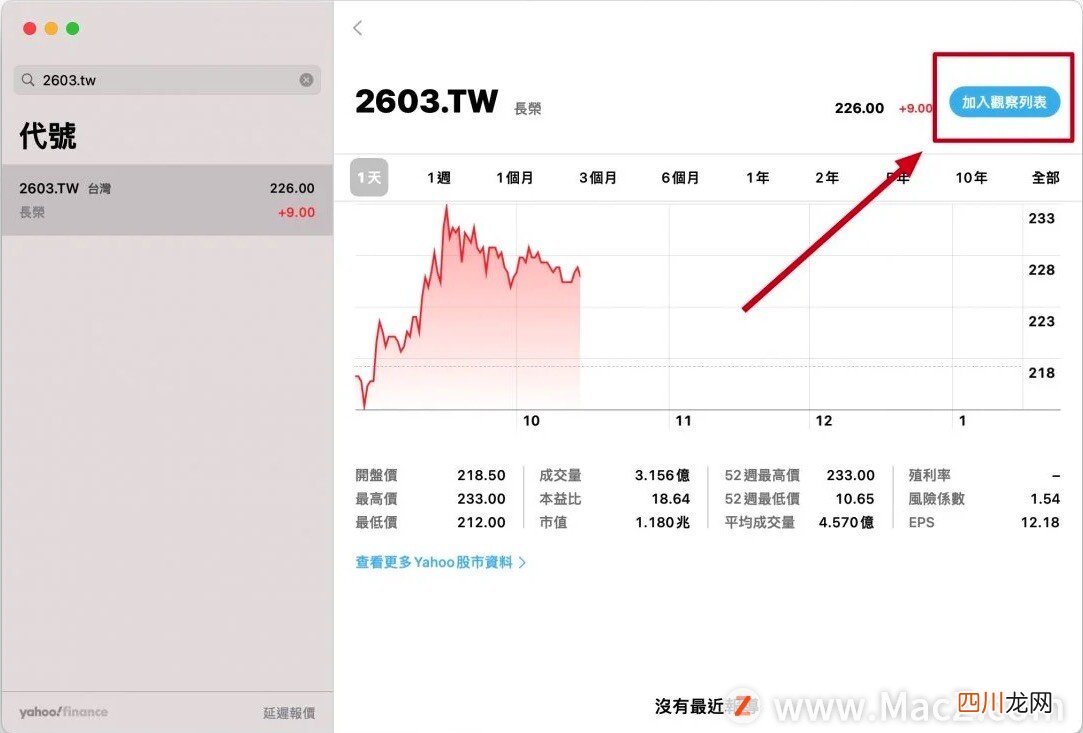 在 Mac 上如何快速查看股票股价 股票股价查询详解