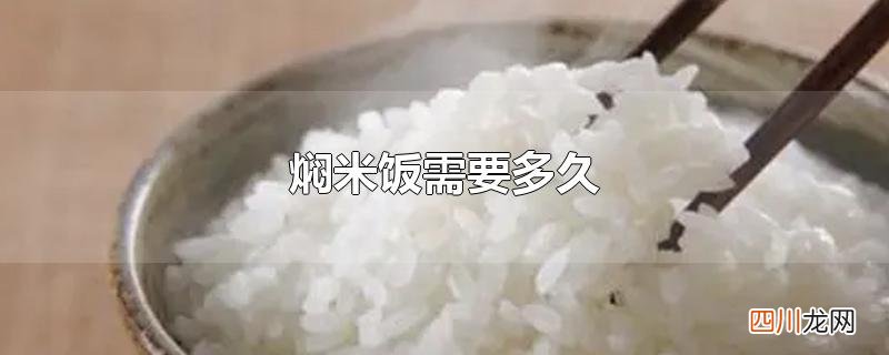 焖米饭需要多久
