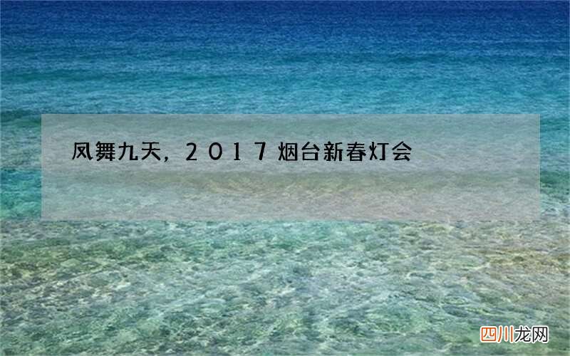 凤舞九天，2017烟台新春灯会