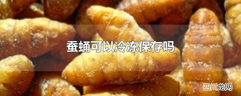 蚕蛹可以冷冻保存吗
