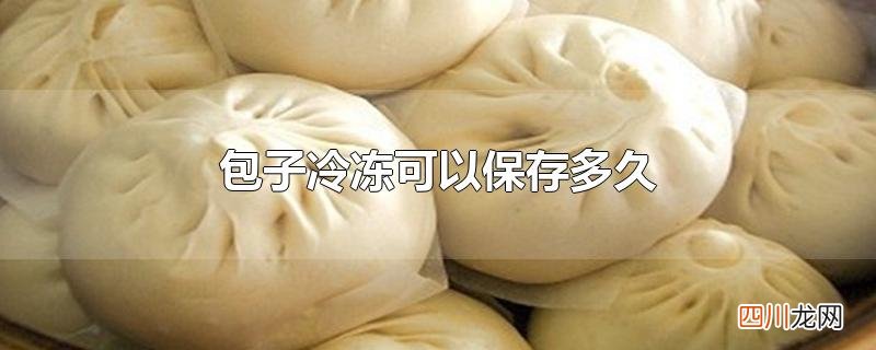 包子冷冻可以保存多久