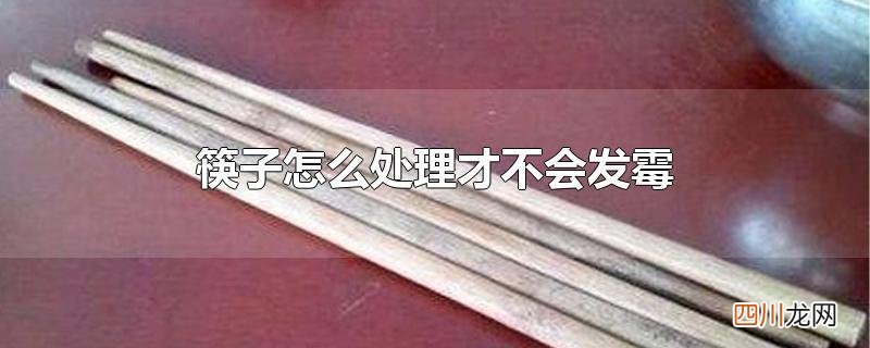 筷子怎么处理才不会发霉