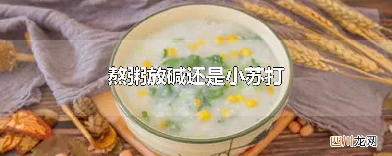 熬粥放碱还是小苏打