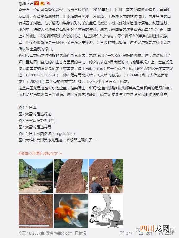 老胡的春天全文免费阅读 如何看待四川再发现肉食性恐龙足迹