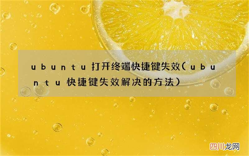 ubuntu快捷键失效解决的方法 ubuntu打开终端快捷键失效