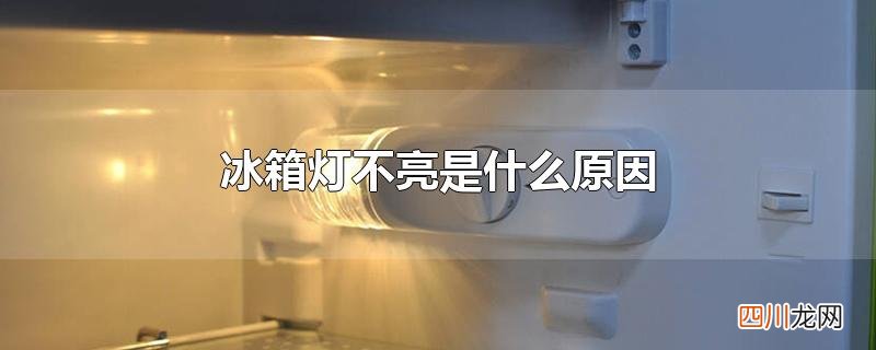 冰箱灯不亮是什么原因