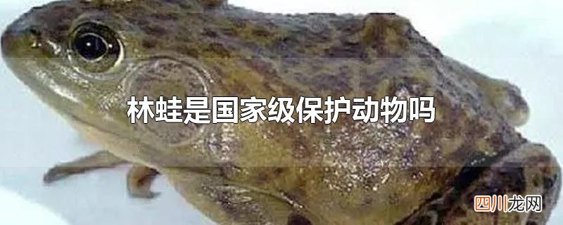 林蛙是国家级保护动物吗