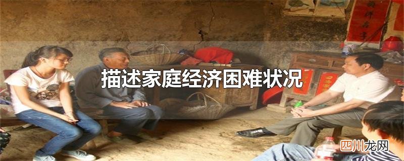 描述家庭经济困难状况