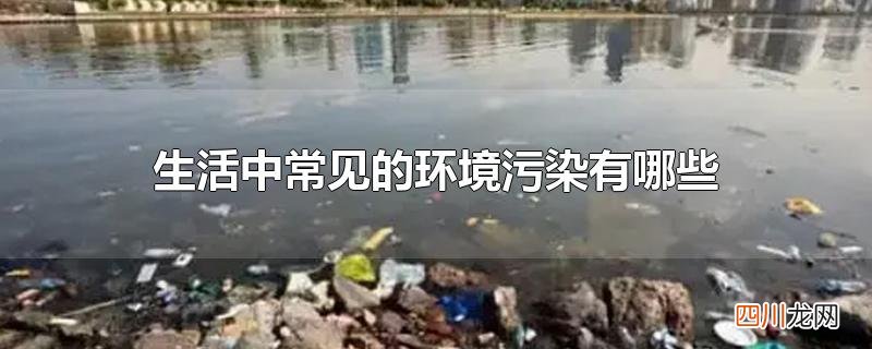 生活中常见的环境污染有哪些