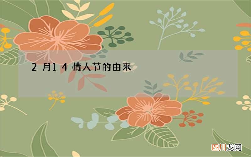 2月14情人节的由来