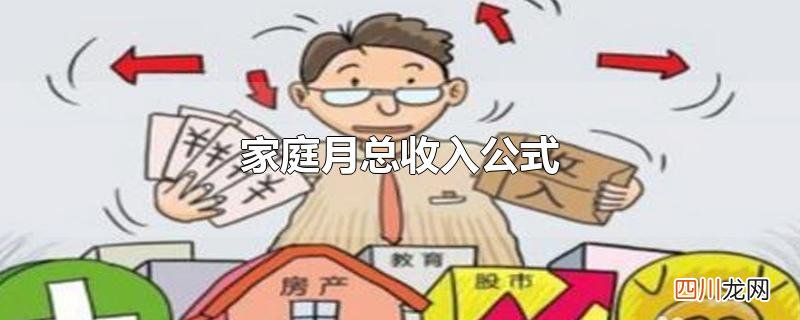家庭月总收入公式