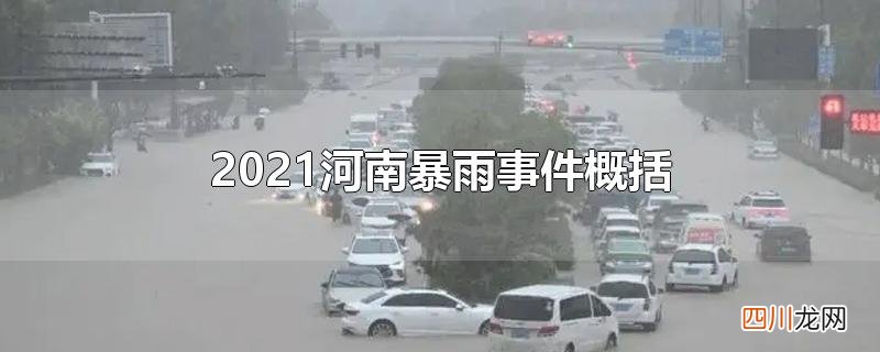 2021河南暴雨事件概括
