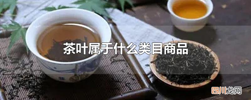茶叶属于什么类目商品