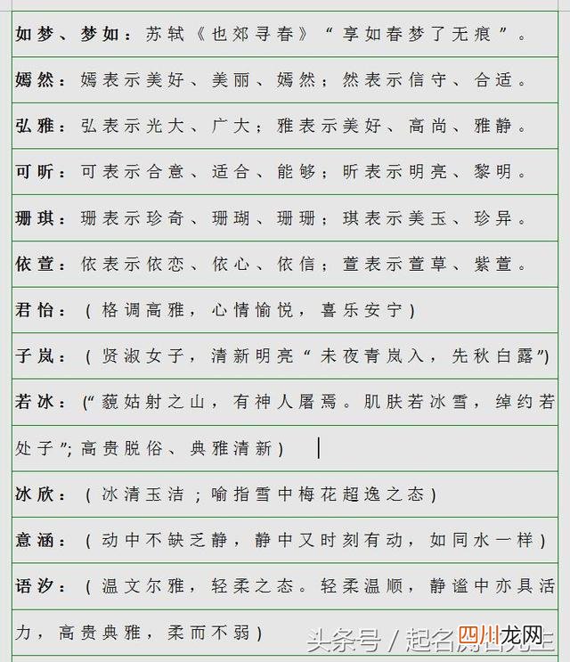 女孩漂亮有涵养的名字 什么名字最好听女