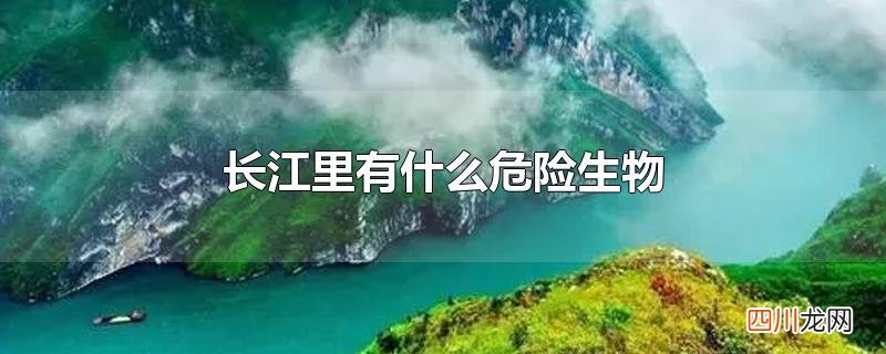长江里有什么危险生物