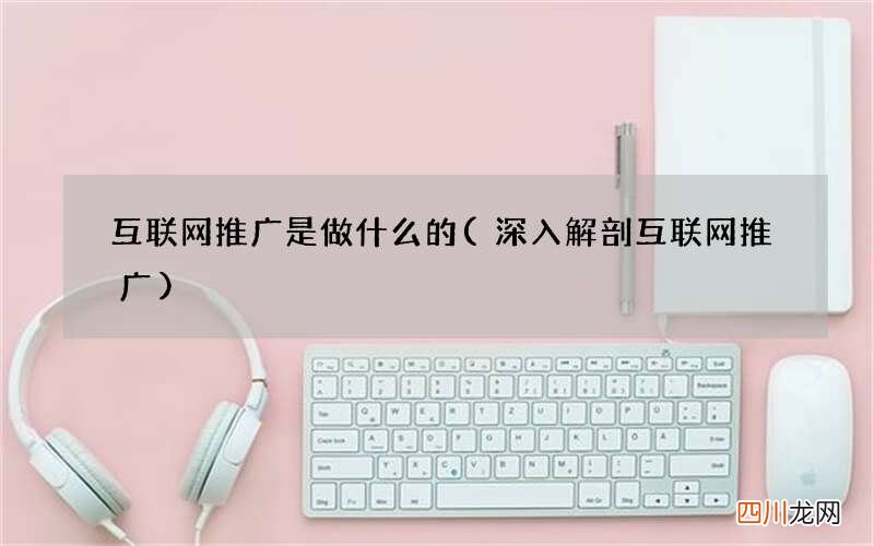 深入解剖互联网推广 互联网推广是做什么的