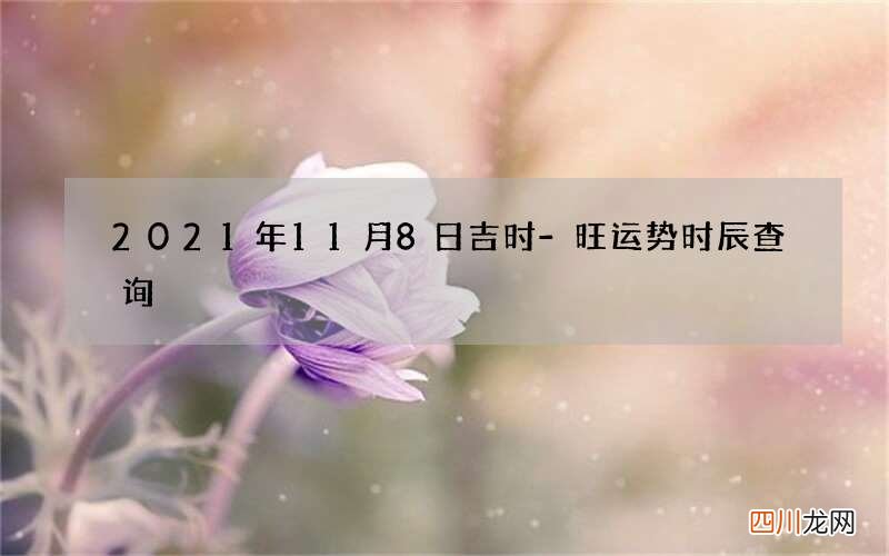 2021年11月8日吉时-旺运势时辰查询