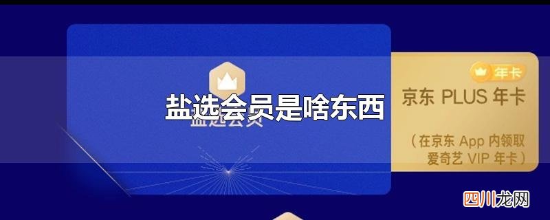 盐选会员是啥东西