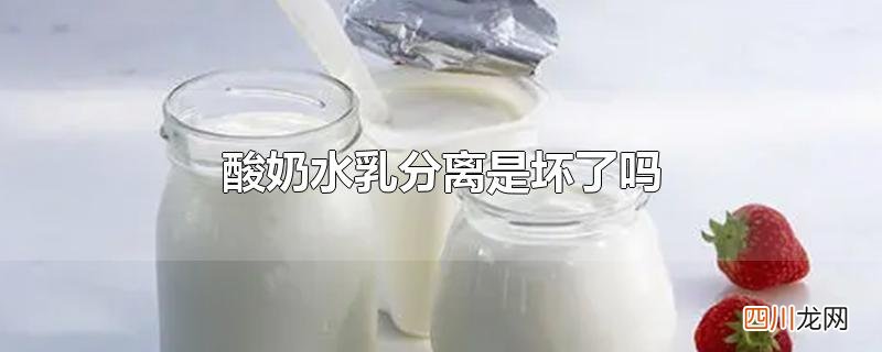 酸奶水乳分离是坏了吗