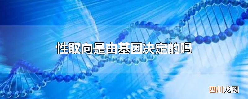 性取向是由基因决定的吗
