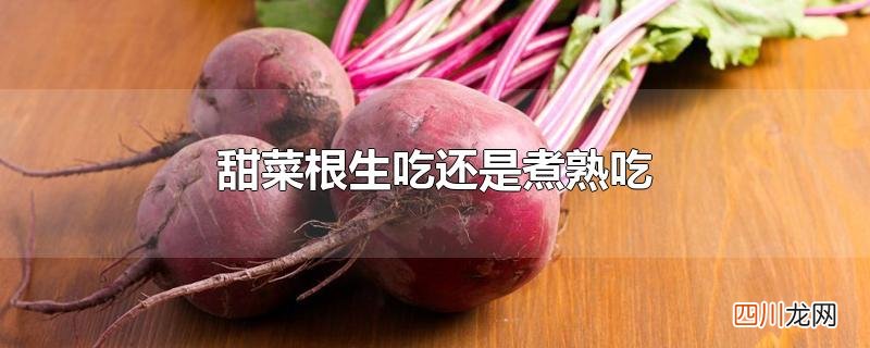 甜菜根生吃还是煮熟吃
