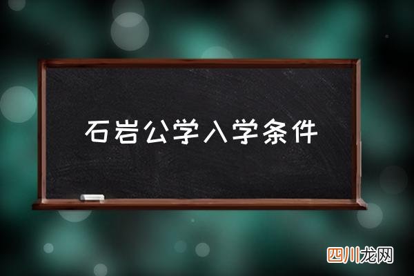 石岩公学入学条件 石岩公学是什么档次？