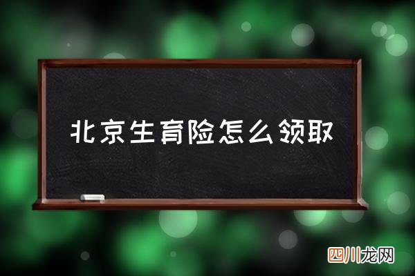北京生育险怎么领取