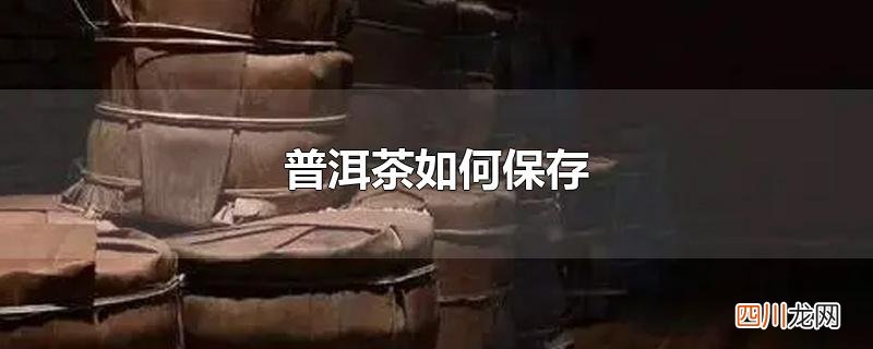 普洱茶如何保存