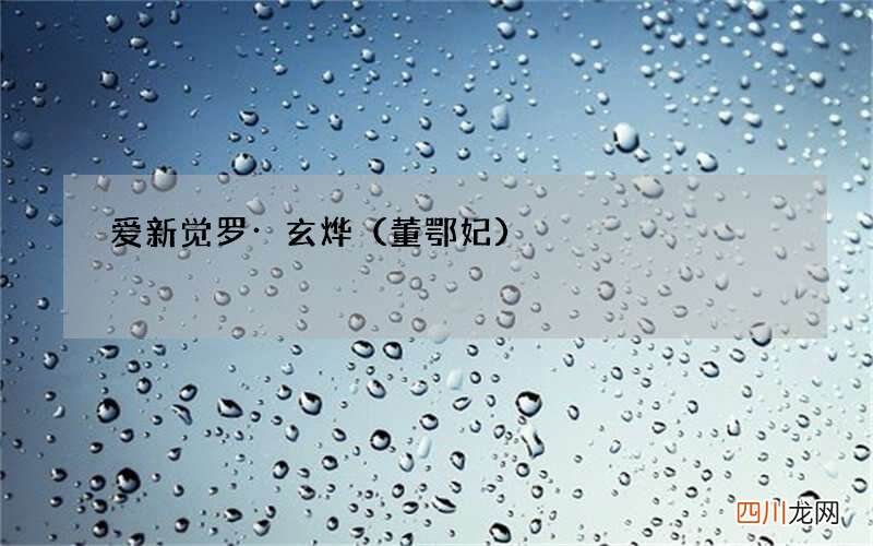 董鄂妃 爱新觉罗·玄烨