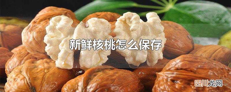 新鲜核桃怎么保存