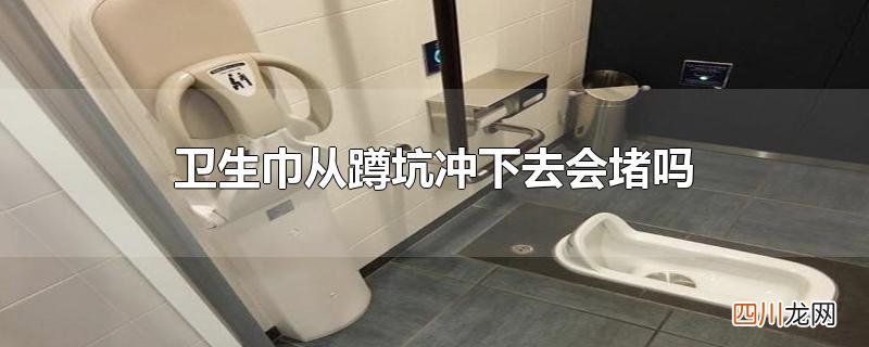 卫生巾从蹲坑冲下去会堵吗