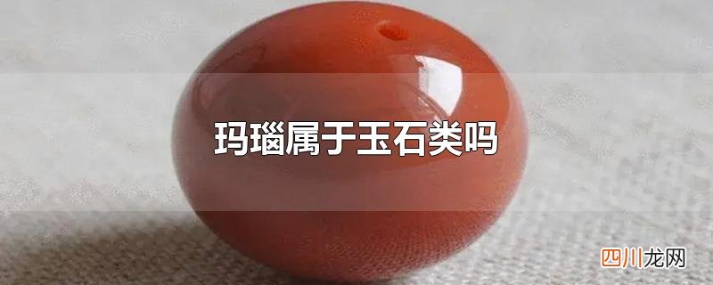 玛瑙属于玉石类吗