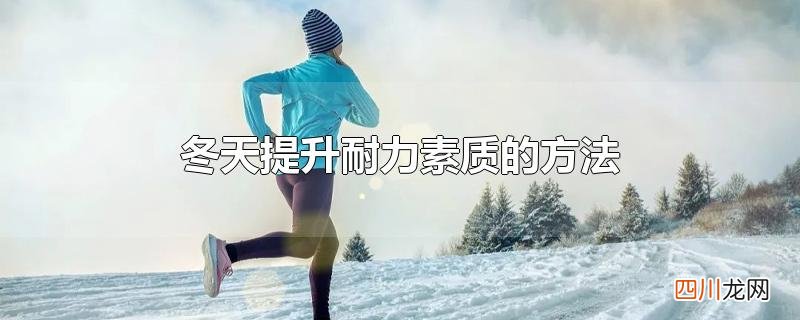 冬天提升耐力素质的方法追逐跑快速跑 冬天提升耐力素质的方法