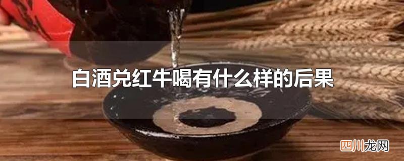 白酒兑红牛喝有什么样的后果