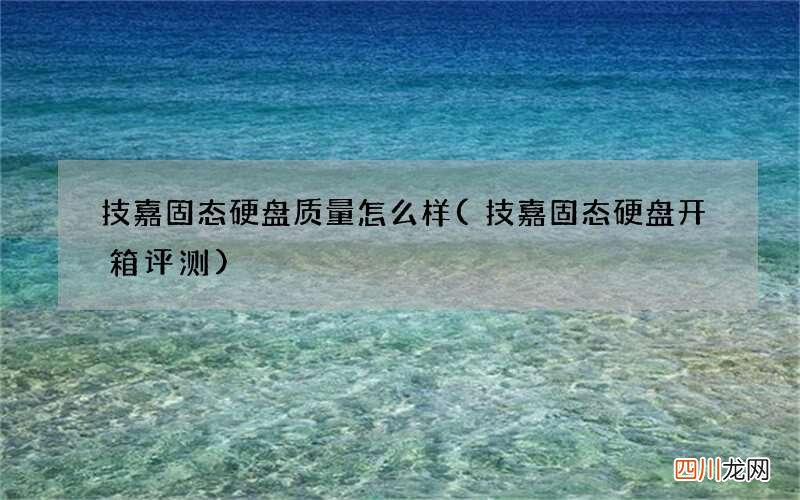 技嘉固态硬盘开箱评测 技嘉固态硬盘质量怎么样