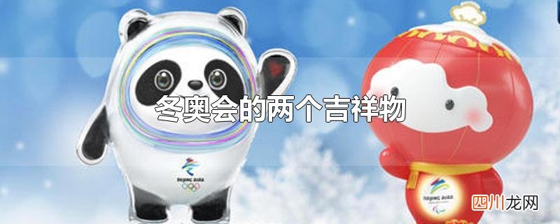 冬奥会的两个吉祥物