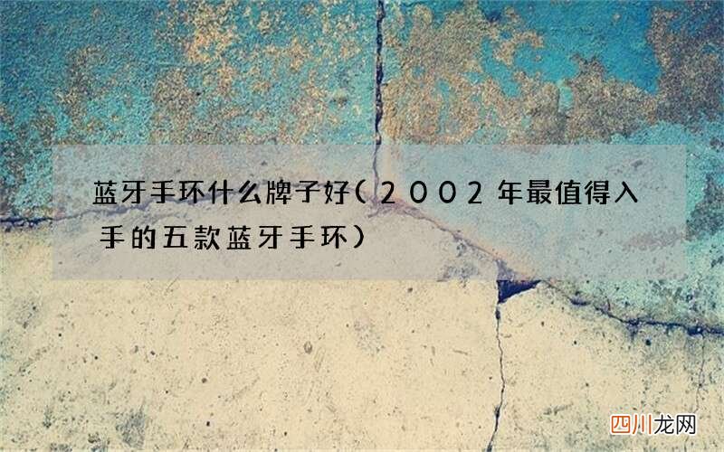 2002年最值得入手的五款蓝牙手环 蓝牙手环什么牌子好