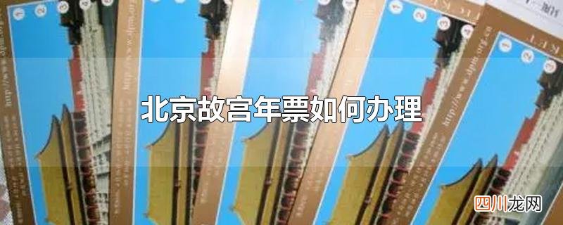 北京故宫年票如何办理