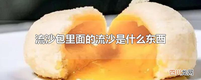 流沙包里面的流沙是什么东西