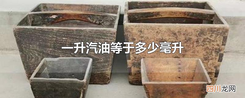 一升汽油等于多少毫升