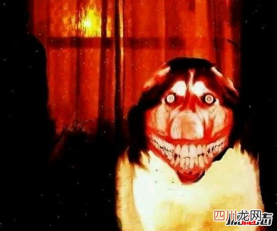 内容易引起不适 微笑狗图片：恐怖的微笑狗原图