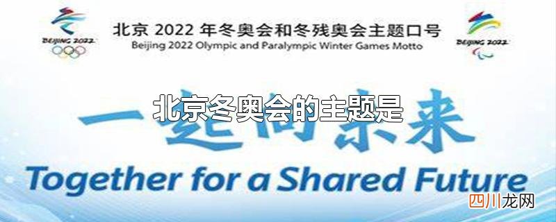 北京冬奥会的主题是